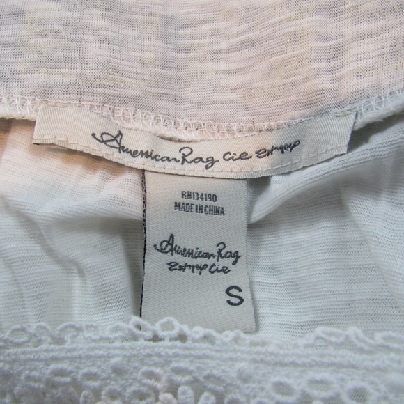 American Rag white lacy peasant style blouse top - Picture 6 of 6